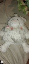 Fisher Price Puffalump White Cow Stuffed Animal Nylon Plush Vintage 1986 18"
