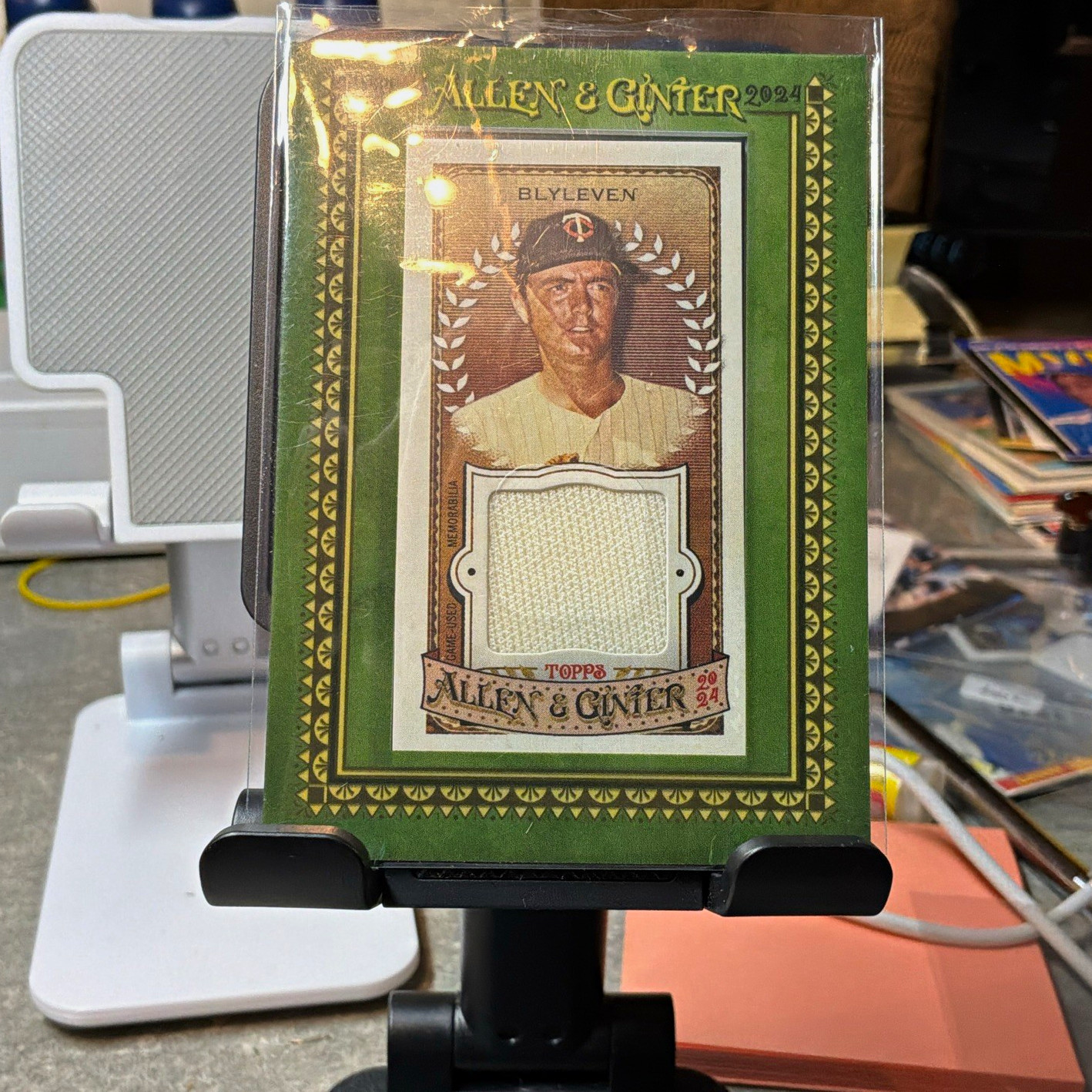 Topps 2024 Allen & Ginter Mini Framed Relics Bert Blyleven Twins #MFR-BBL