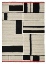 Tappeto IKEA RASTPLATS, tessuto piatto, fatto a mano beige nero 200 x 300 cm