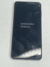 Samsung Galaxy A326U1 para piezas COMO ESTÁ pantalla agrietada solo se enciende brevemente