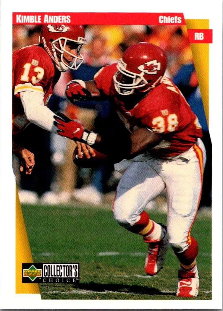 Kimble Anders 1997 Collector's Choice #149 Kansas City Chiefs