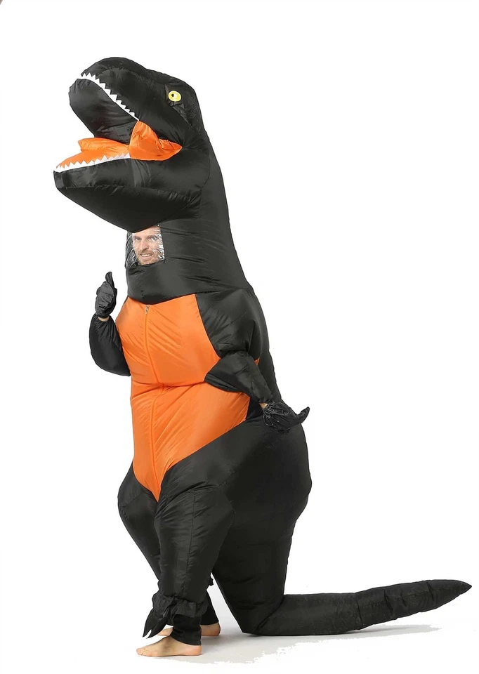 Inflatable Dinosaur Costume, Blow Up T-rex Suit, for Party, Halloween, Adult ... - Image 4 of 4