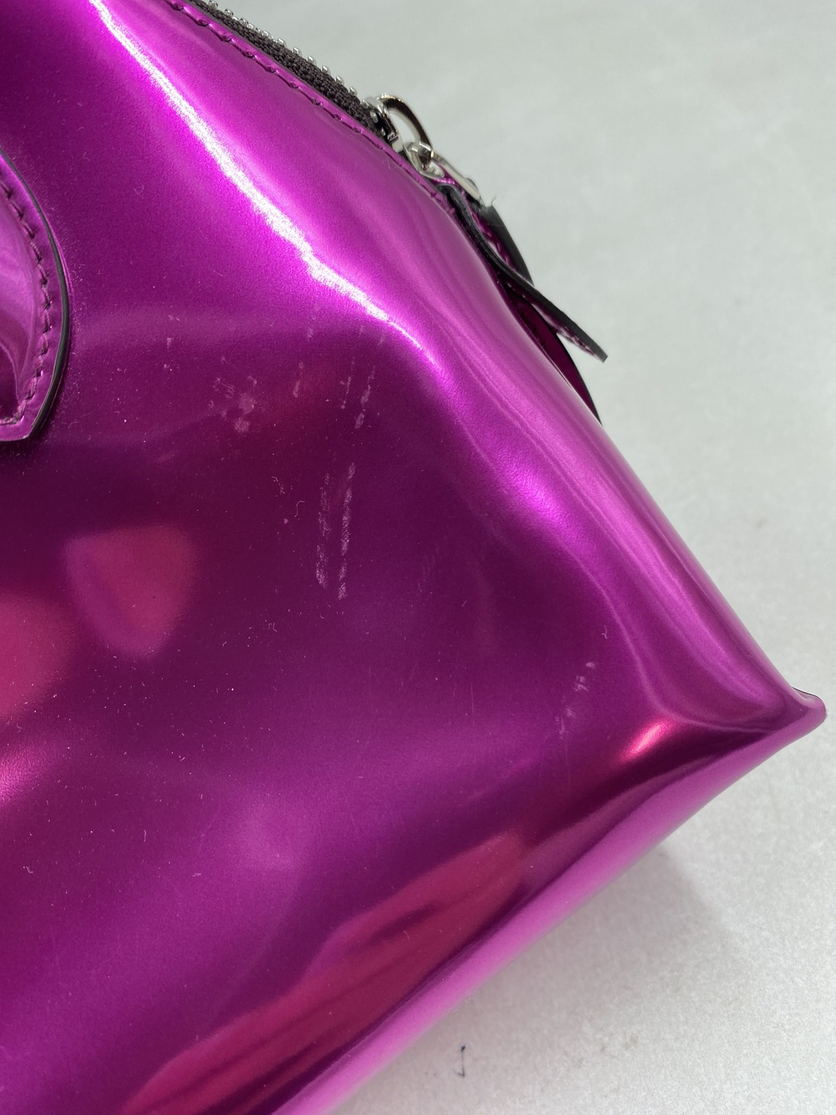 Lanvin Pink Patent Leather Medium Top Handle Bag