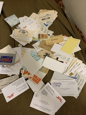 Vintage Huge Lot Of Buisness Cards 150 Los Angeles Norcal Custom Hit Rods More