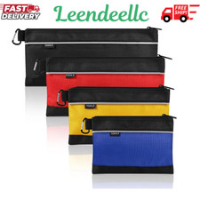 4 Pack Tool Pouch, Small Tool Bag with Zipper, 1680D Oxford Waterproof Multipurp