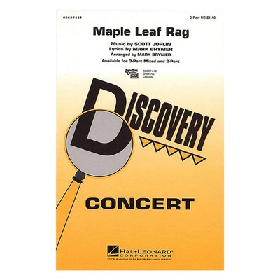 Hal Leonard Maple Leaf Rag 2-Part arranged by Mark Brymer