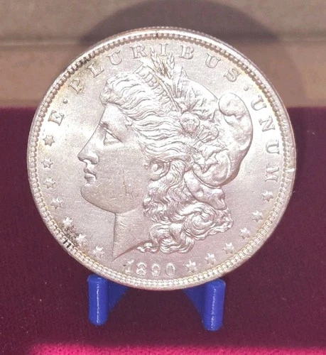 1890 - P  MORGAN SILVER DOLLAR HI GRADE GENUINE U.S. MINT RARE MS