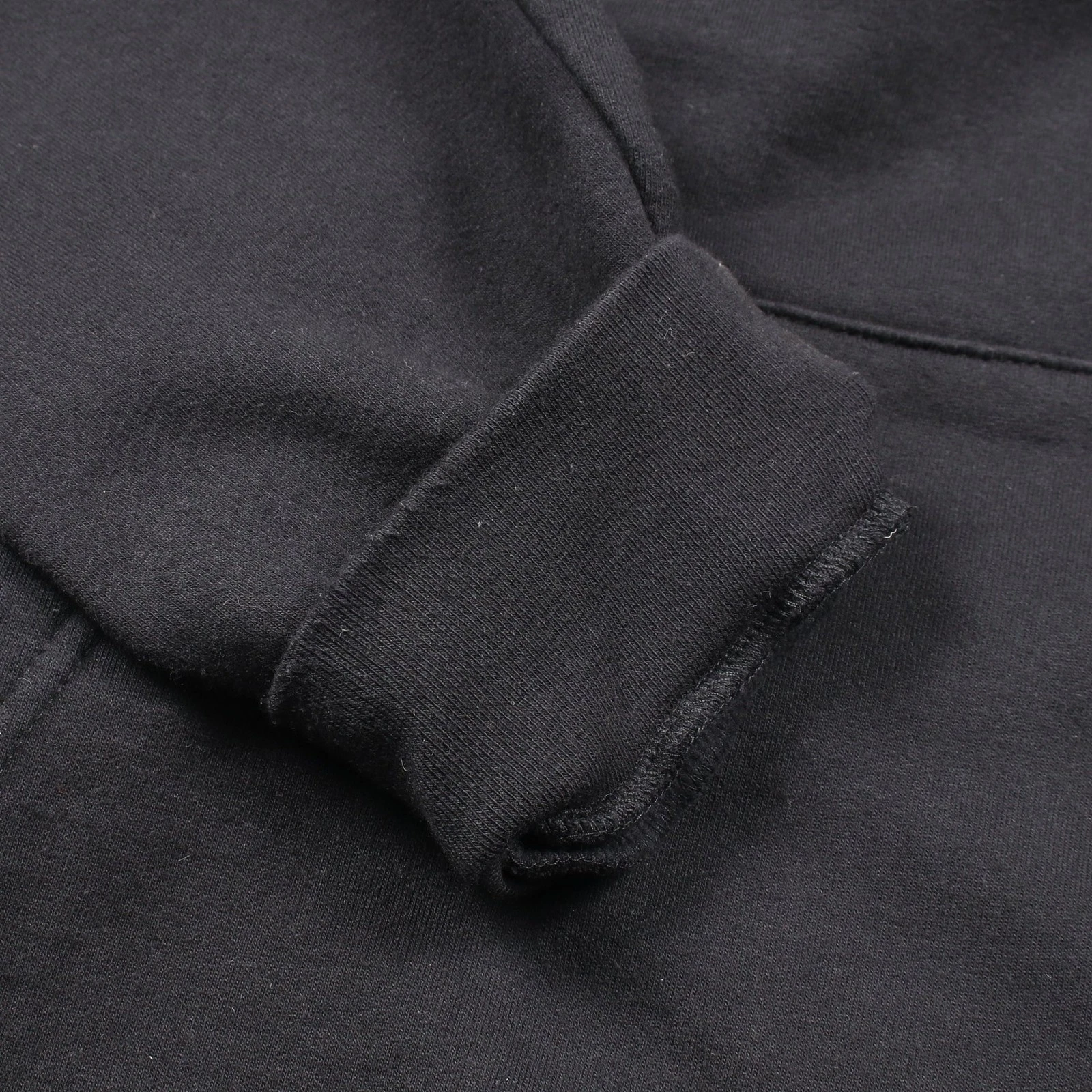 CHROME HEARTS 【Tops】Cuori Cromati Ferro di Cavallo Stampa Schiena Pullover Felpa con Cappuccio Cotone Nero Online