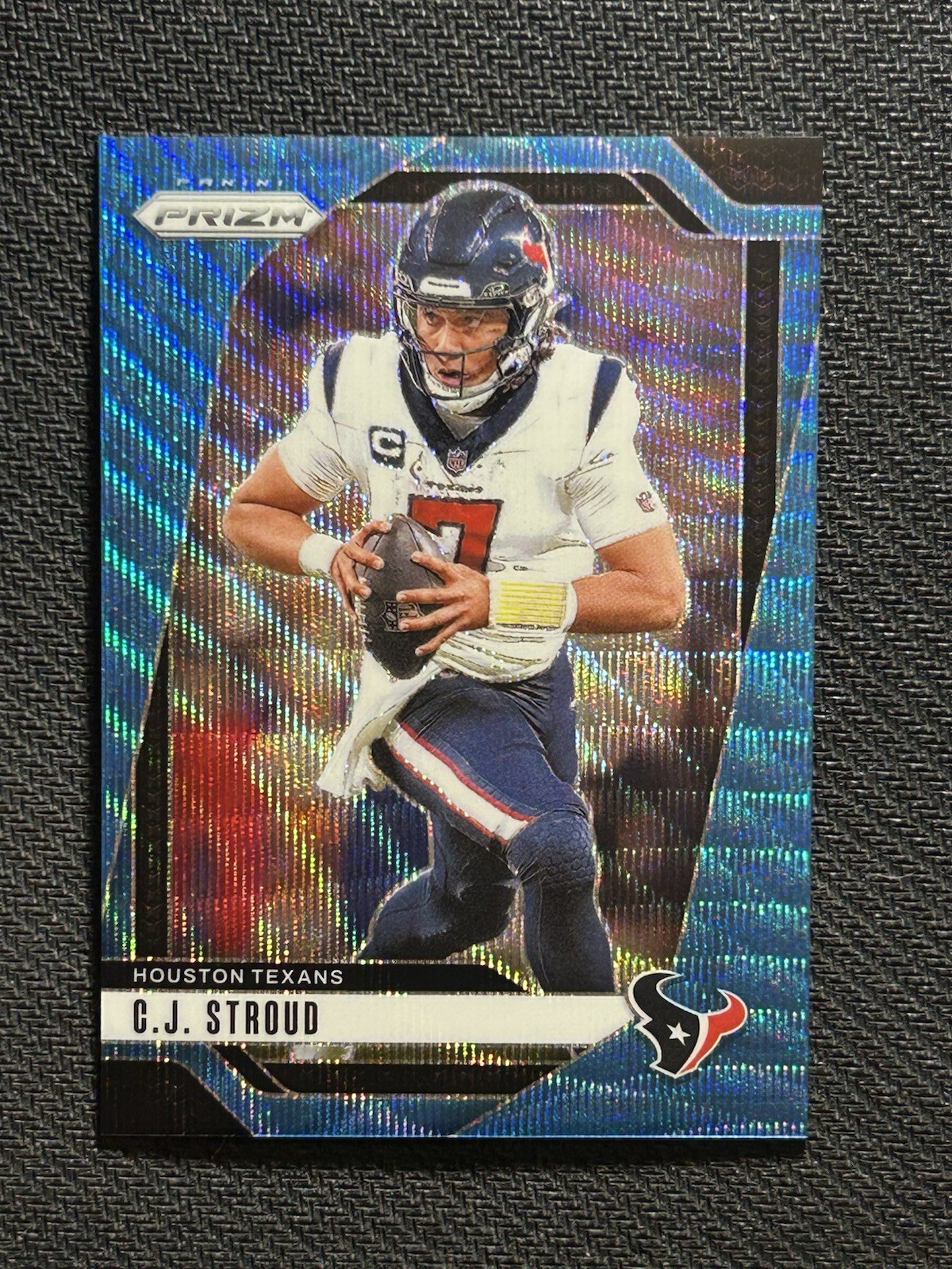 2024 Panini Prizm C.J. Stroud Blue Wave Prizm /230 Houston Texans #111