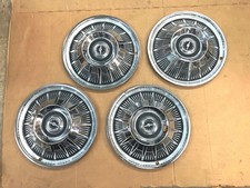 1964 Ford Thunderbird 15 Hubcaps Set Of 4 - Nice Original