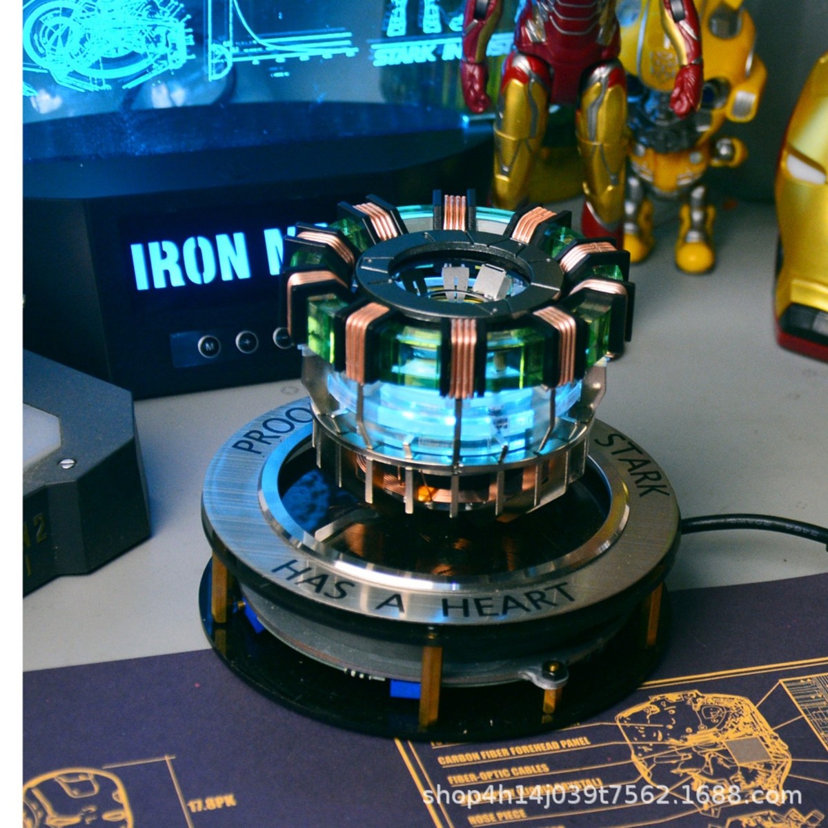 Iron Man Tony Stark Arc Reactor MK1 MK2 Model Magnetic Levitation