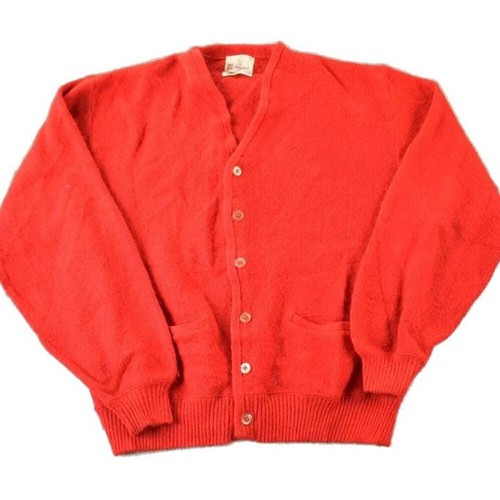 Vintage 1970s Munsingwear Knit Perfect Mild Distress Cardigan Sweater Women's S