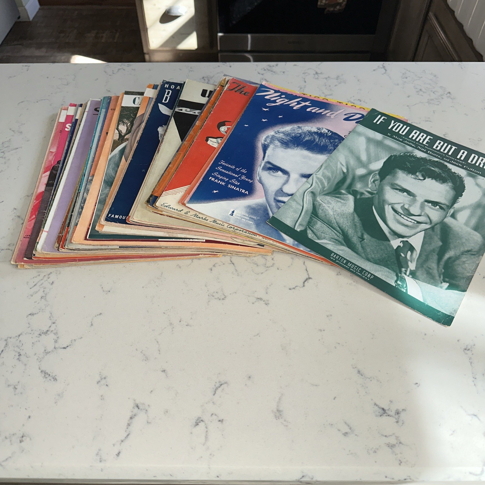 Antique Music Sheets Lot of 71 WWII 1930s-1940s Artwork for Framing Art Deco Vtg