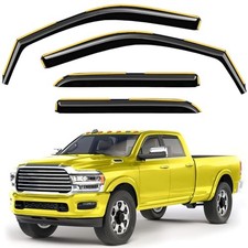 in-Channel Window Rain Guards Fit for 2019-2026 Dodge RAM 2500 3500 Crew Cab