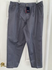 Men's Cotton Trousers W44 L 30 Cotton Traders Grey Brand New with Tags On
