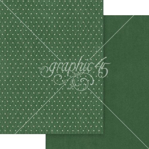 GRAPHIC 45 "DECK THE HALLS" 8.5X11 PATTERNS & SOLIDS PACK CHRISTMAS SCRAPJACK'S - Picture 7 of 9