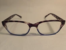 Modern Optical HARPER Eyeglasses Grey/Blue Tortoise Shell 50-19-140 Flex Hinges