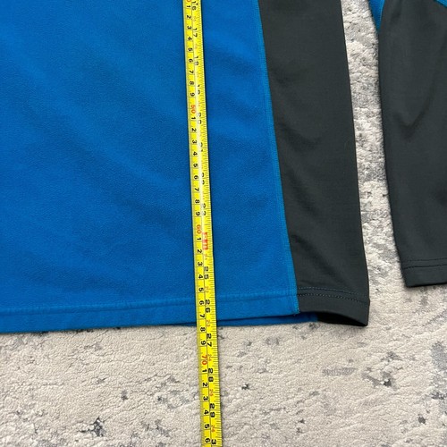 Men's Medium EMS Eastern Mountain Sports Long Sleeve Blue Fleece Crewn Mid Layer - Picture 2 of 6