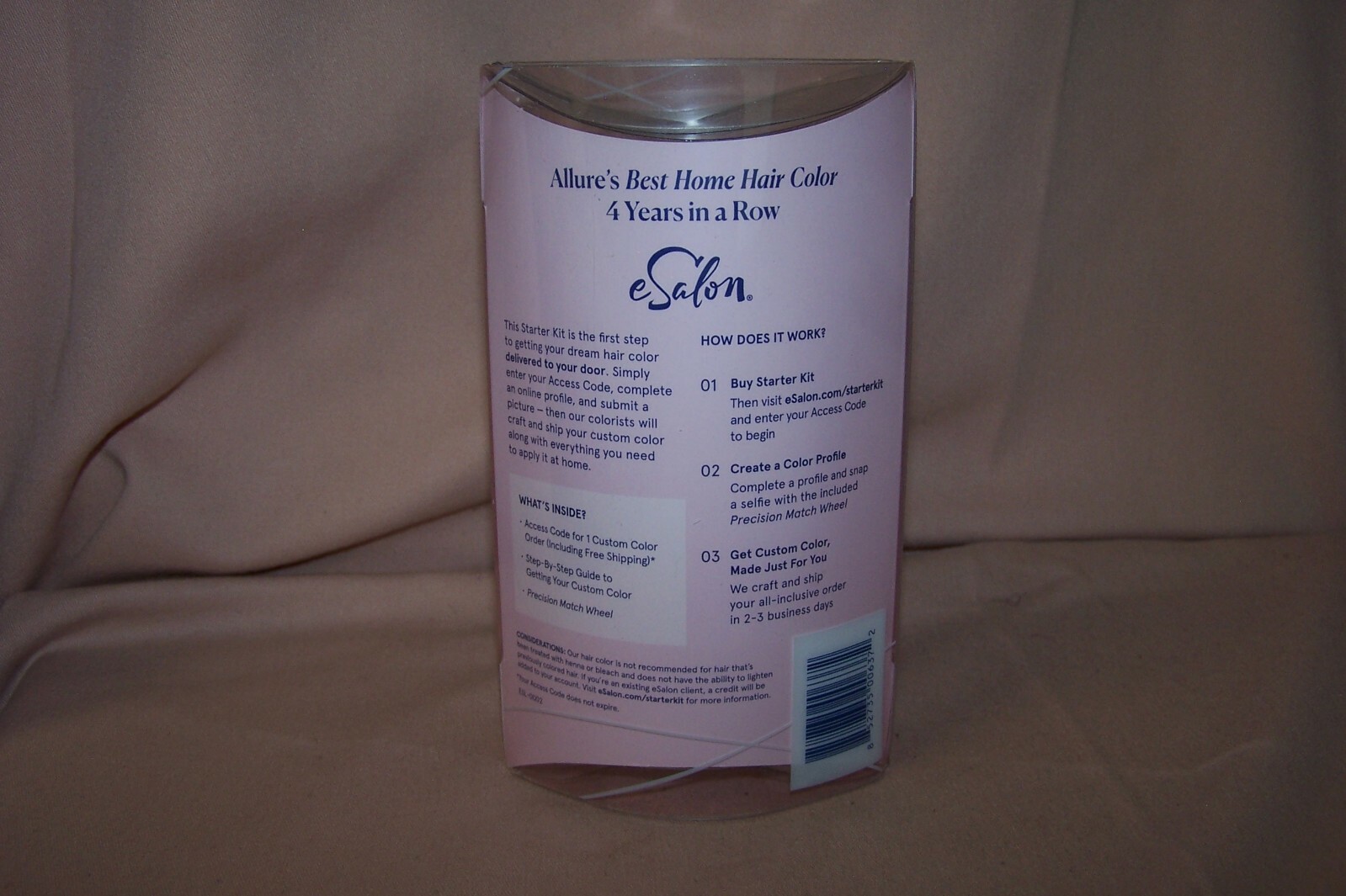 eSalon Hair Color Starter Kit NEW in Box "My Custom Color" Roots + Ends Refresh