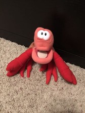 Vintage Disney Little Mermaid Sebastian Crab Plush 90  s Stuffed Animal 8"
