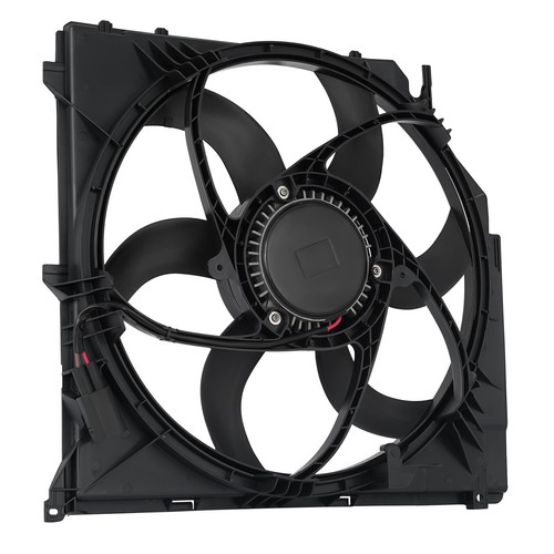 Conjunto de ventilador de refrigeración del radiador para BMW X3 E83 2004-2011 2,5 L 3,0 L 17113452509 - Imagen 10 de 12