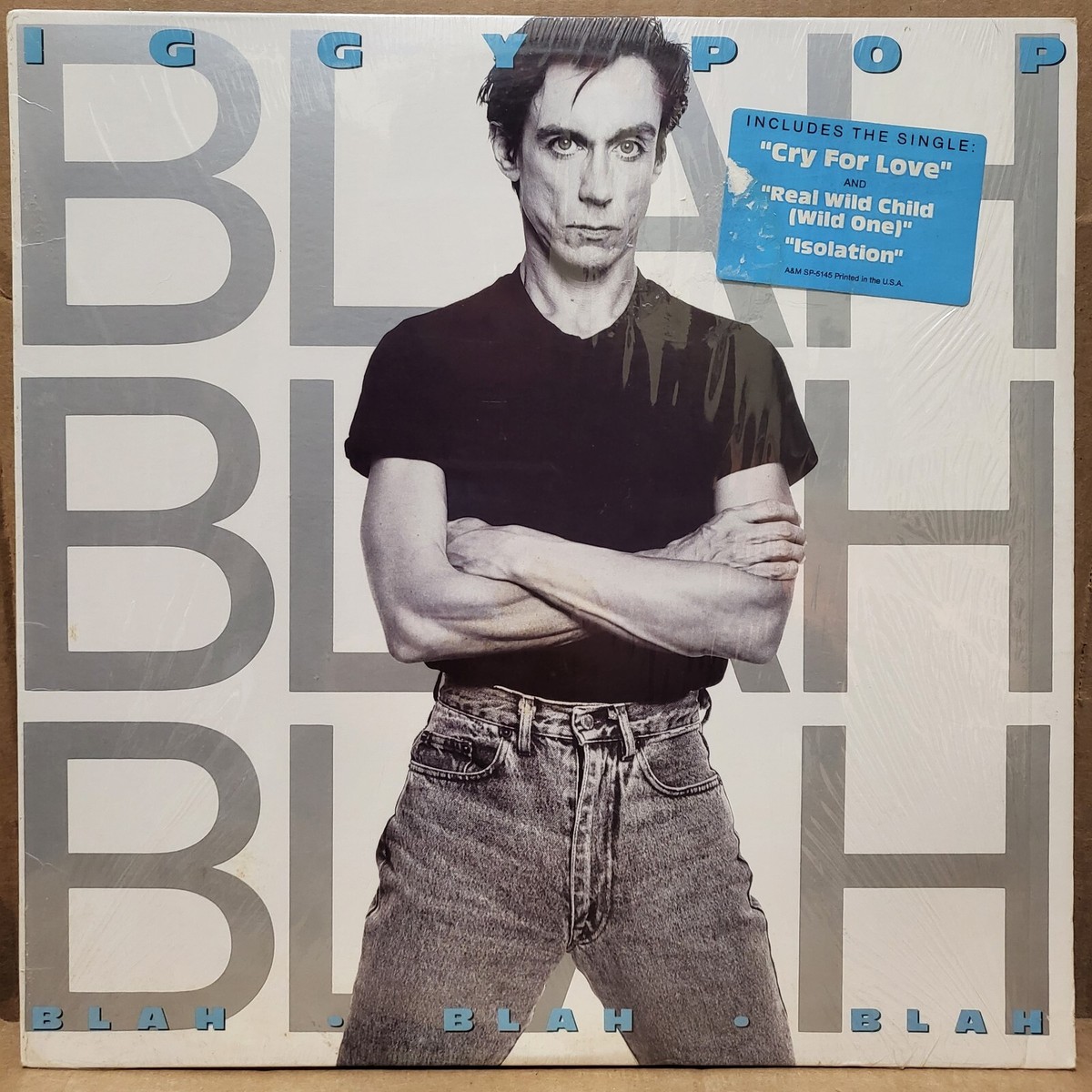 Iggy Pop - Blah Blah Blah Vinyl 1986 A&M 1st Press In Shrink +