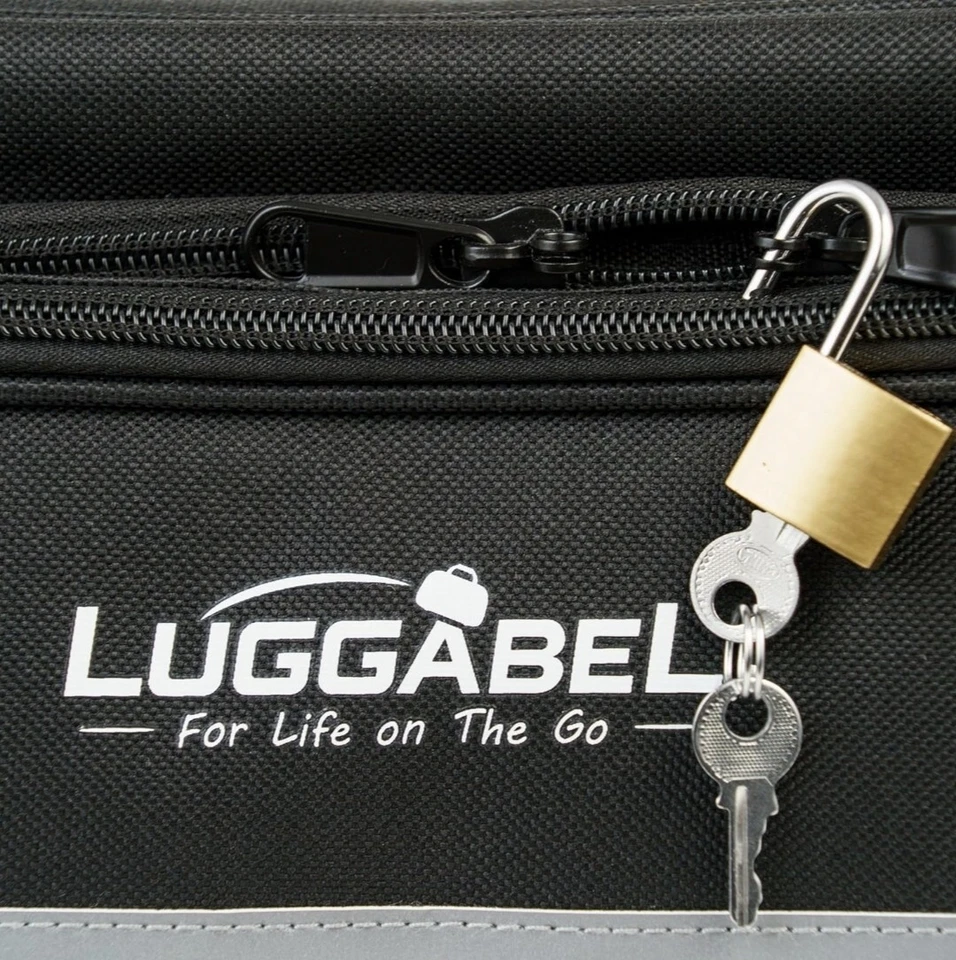 NEW Luggabel Locking Medication Case Organizer Black Travel Bag W Pill Bottles - Image 4 of 4