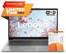 Lenovo IdeaPad Computer Portatile 15.6" Intel Dual-Core, 12GB RAM & 256GB Storage