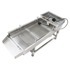 11.8" x 29.5" Stainless Steel Linear Vibrating Screen 4mm Single Screen Shaker