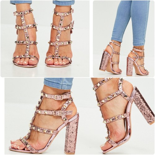 missguided glitter heels