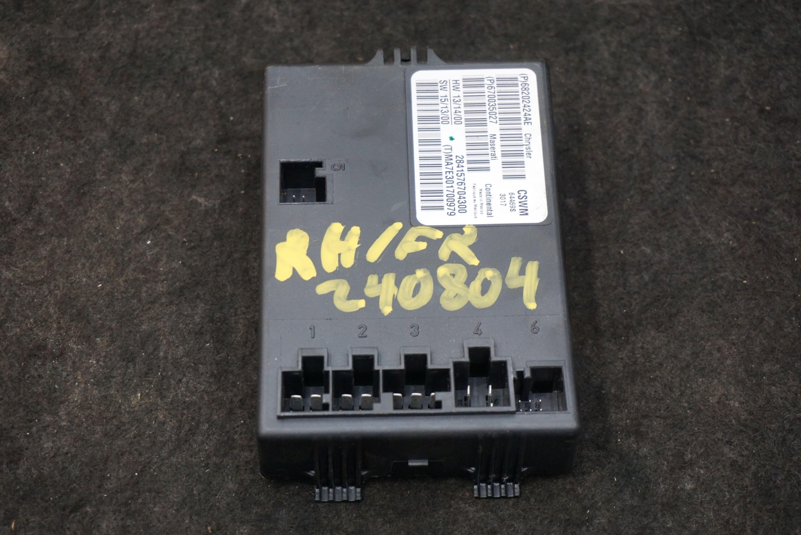 Front Right Seat Heater Control Module Unit 670035027 Maserati Ghibli M157 17-24
