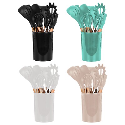 35Pcs Kitchen Cooking Utensils Set Kitchen Accessories w/ Holder Egg Whisk