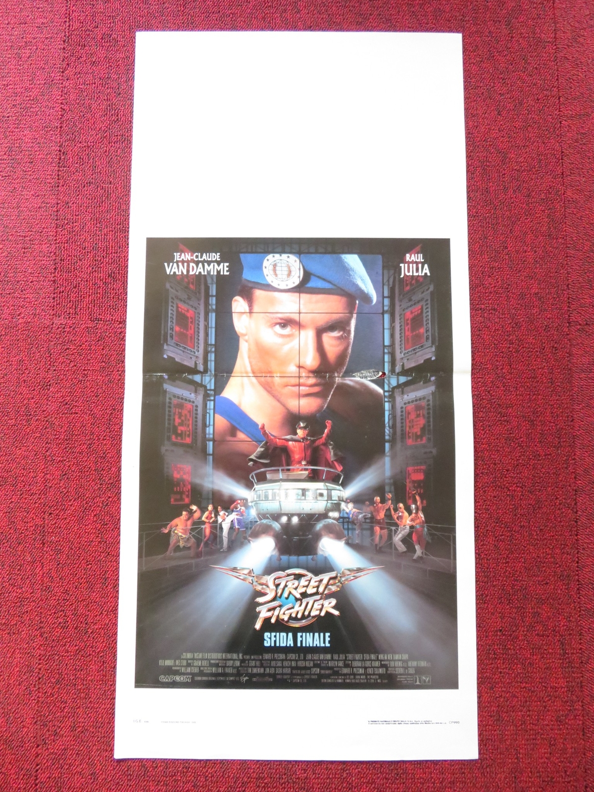 Locandina originale film Street Fighter - Sfida finale (1994) - Regia di Steven E. de Souza
