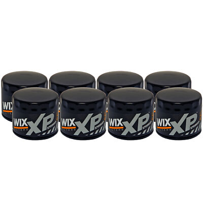 Wix Xp Set of 8 Engine Motor Oil Filters For Chevy GMC Old Pontiac StdAsp GAS