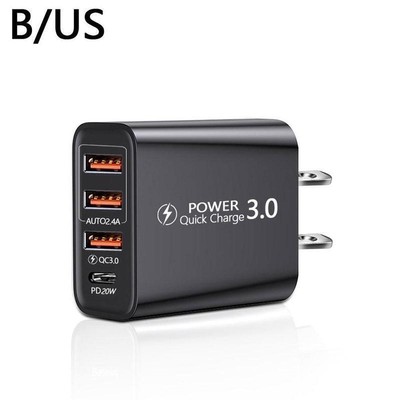 USB Ladeadapter 30W 4-Port Ladegerät 5V Wandladegerät Schnellladegneu 2025 DEZ