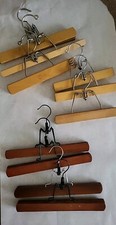 Wooden Clamp Dress Pants Hangers Varied Size Brand Clothes Acessories - 10