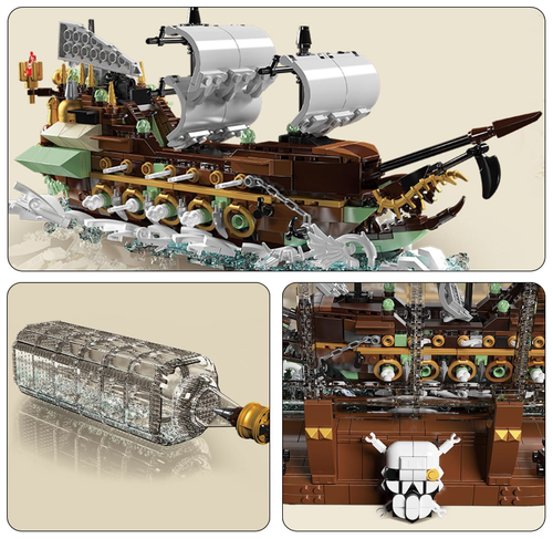 Mould King 10067 Buddelschiff "Flying Dutchman" -NEU-OVP- Klemmbausteine - Bild 6 von 7