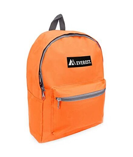  Basic Backpack, One Size Orange