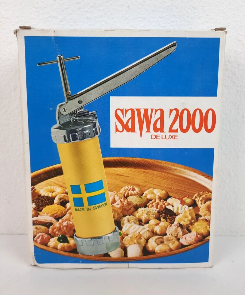 Juego de Prensa de Galletas Sawa 2000 Deluxe Completo con Caja, Hecho en Suecia Foto 2 de 4