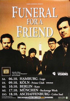 Funeral For A Friend - Tales Dont Tell, All Cities 2007 | Konzertplakat | Poster