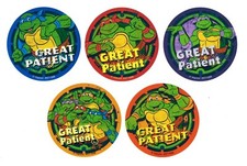 15 Teenage Mutant Ninja Turtles Patient Sticker Doctor Dentist Office Kid Reward