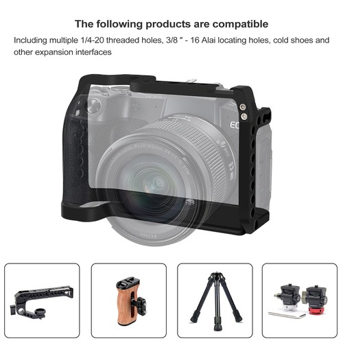 Video Rig Stabilizer Cage Frame w/ 1/4 3/8 Monitor Flash Holder for ...