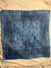 Wamcraft Paisley Dark Blue Bandana 50 Cotton 50 Polyester Made in USA