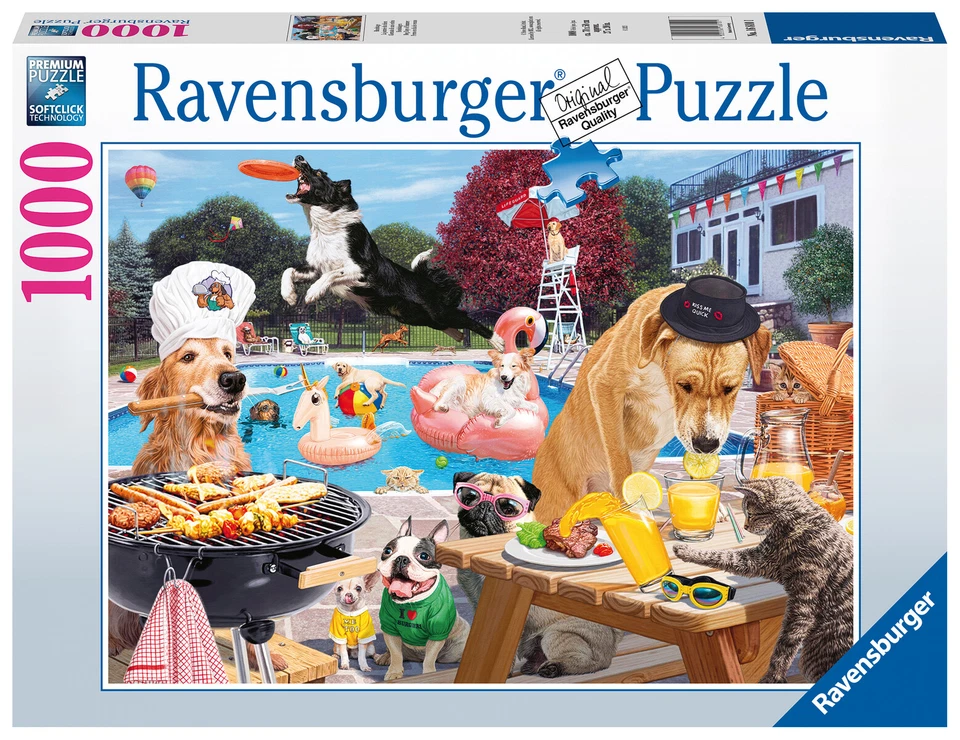 RAVENSBURGER PUZZLE*1000 TEILE*DOG DAYS OF SUMMER*RARITÄT*NEU+OVP