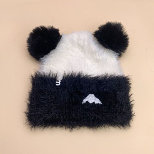 Panda Knitted Hat Color Matching Cute Loose Cap Fashion Bucket Hats - Afbeelding 1 van 7