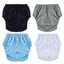 Adult Diaper Cover Waterproof Pants Washable Incontinence Underwear Pull-On Pant