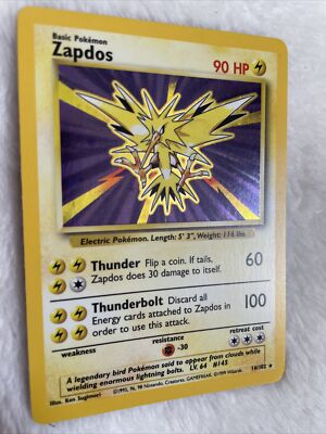 Zapdos 16/102 Base Set Holographic Rare Pokemon TCG | eBay Zapdos 16/102 Base Set Holographic Rare Pokemon TCG | eBay