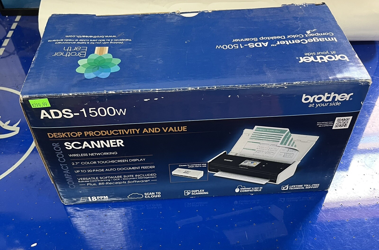 Brother ImageCenter ADS1500W Document Scanner 12502635956 eBay