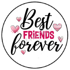 BEST FRIENDS FOREVER ENVELOPE SEALS LABELS STICKERS PARTY FAVORS