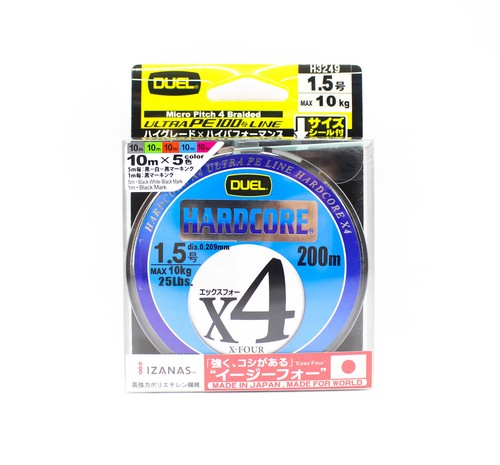 Yo Zuri Duel P E Line Hardcore X4 0m P E 1 5 10 0kg 0 9mm 5c H3249 0903 Ebay